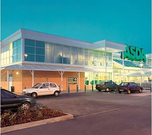 Curved Polycarbonate Roof Walkway Superstore Walkway