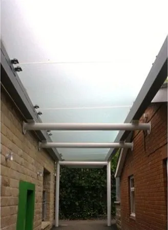 Glass Roof Walkway Enclosure School Sheffield