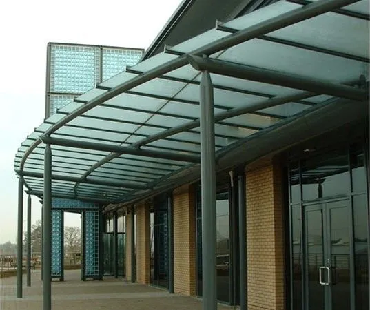 Satin Glass Patent Glazed Roof Walkway Offices Blyth Valley