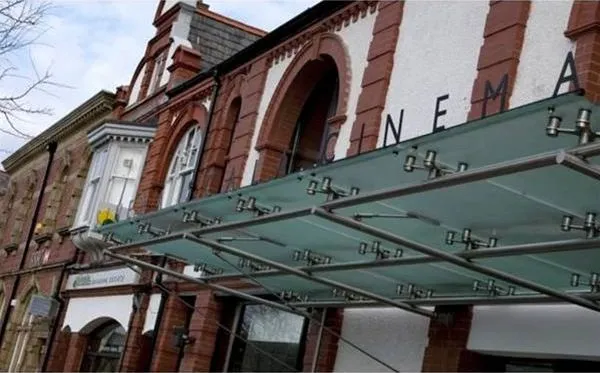 Suspended Satin Glass Canopy Theatre North Wales