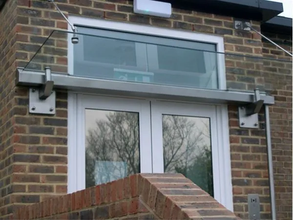 Frameless Style Glass Canopy Unit Offices Portsmouth