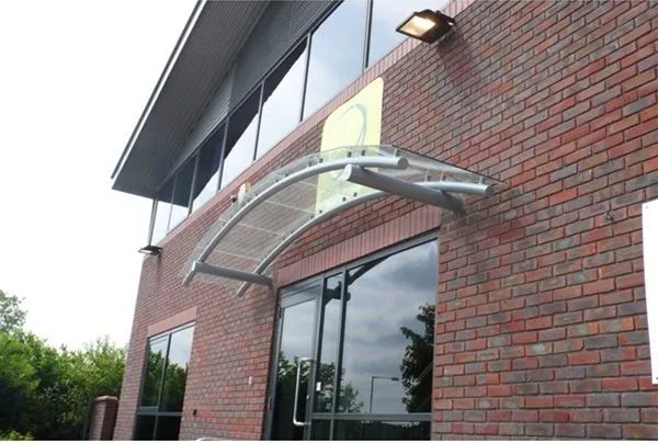 Faceted Glass Canopy Offices Kings Norton