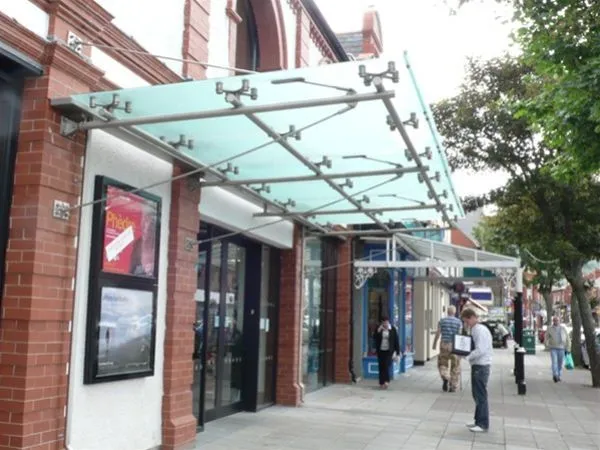 Suspended Satin Glass Canopy Bingo Hall Preastatyn