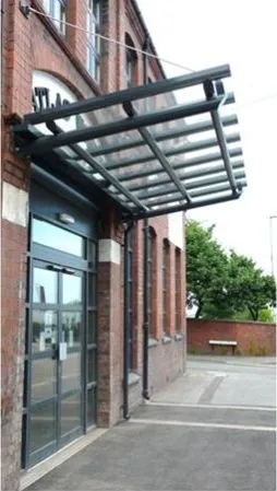 Suspended Patent Glazed Canopy Offices Stoke On Trent