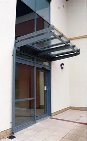 Suspended Glass Canopy Health Centre Knottingley
