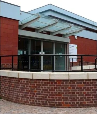 Suspended Glass Canopy Offices Houghton Regis