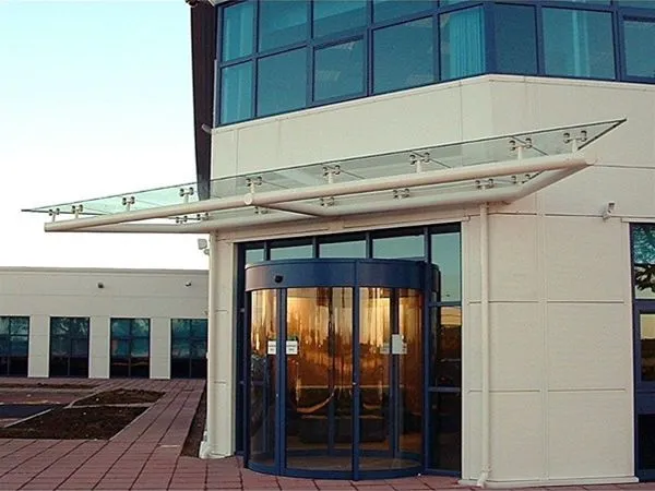 Suspended Glass Canopy Offices Leicester