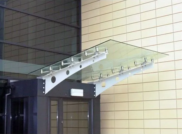 Suspended Glass Canopy Offices Swansea