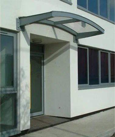 Curved Polycarbonate Canopy Offices Sunbury