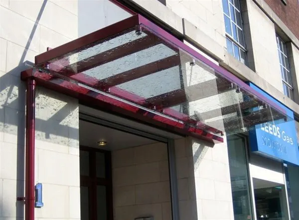 Suspended Glass Canopy Offices Leeds