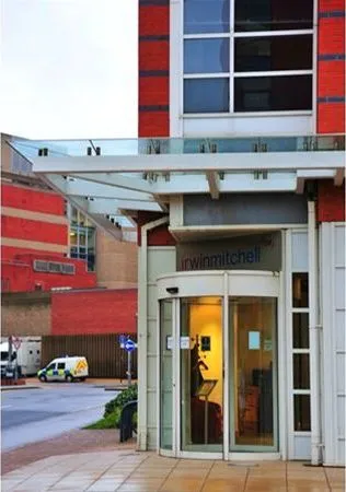 Suspended Glass Canopy Office Sheffield