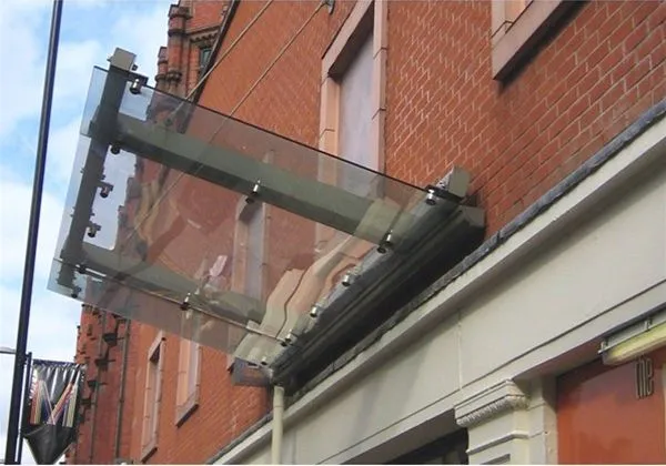 Suspended Glass Canopy Night Club Manchester