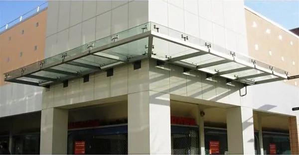 Suspended Glass Canopies Retail Park Kings Lynn