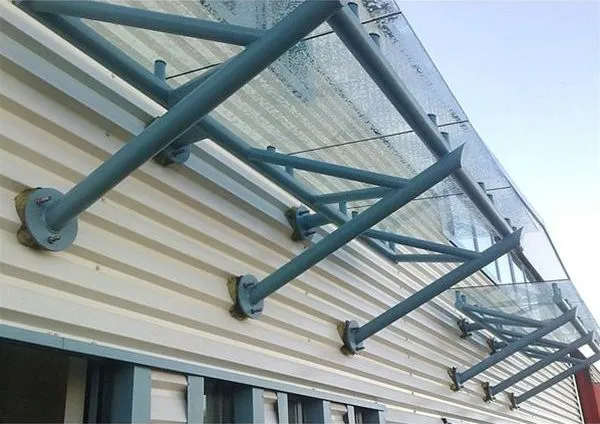 Suspended Glass Canopies Offices Barr Hill