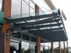 Suspended Glass Canopy Walkden Subway Store