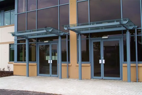 Supported Glass Canopy Offices Portishead