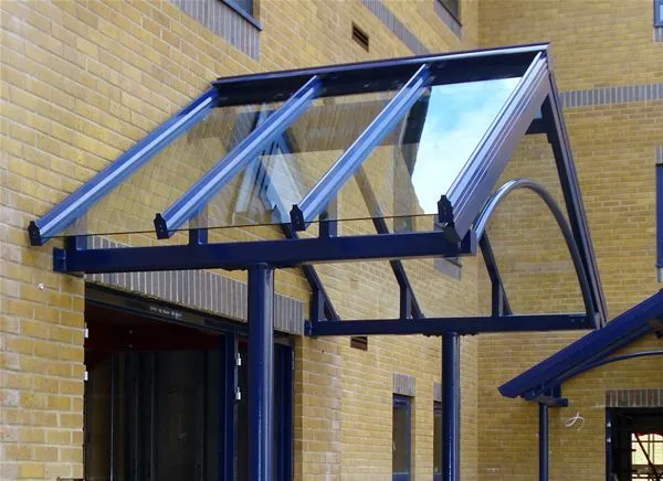 Supported Apex Glass Canopy Offices HMS Raleigh