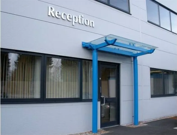 Supported Glass Canopy Offices Coventry