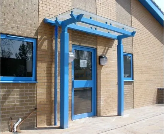 Supported Glass Canopy College Leicester