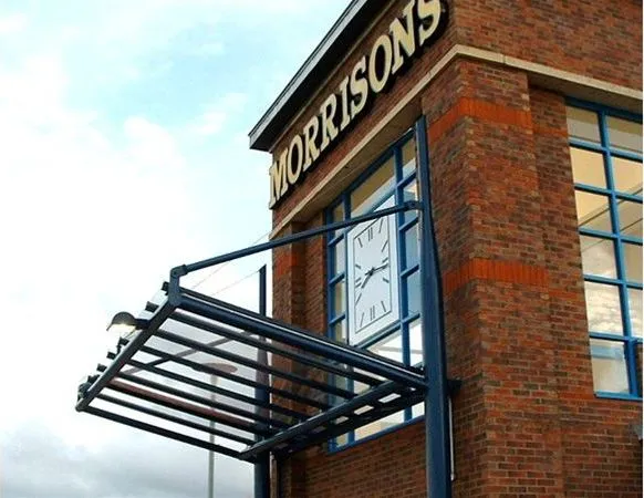Supported Glass Canopy Superstore Redcar