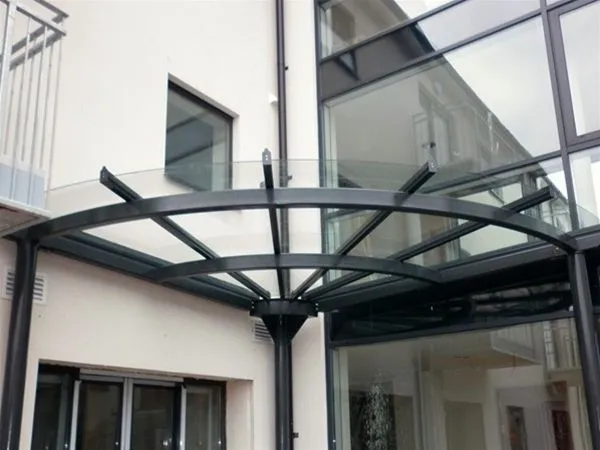 Radial Quadrant Patent Glazed Canopy Unit Offices North Wales