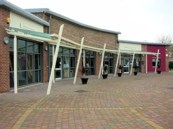 Supported Glass Roof Walkway School York