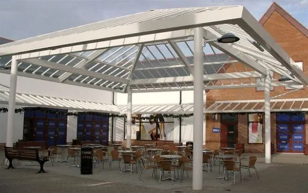 Patent Glazed Glass Roof Courtyard Pavilion Gretna