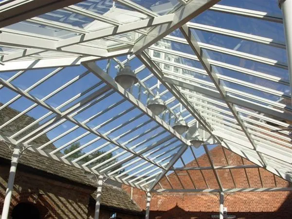 Patent Glazed Glass Roof Market Pavilion Town Centre Kington