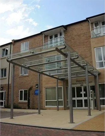 Supported Glass Entrance Feature Care Home Derby
