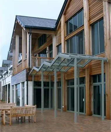 Patent Glazed Apex Entrance Feature Hotel Deganwy