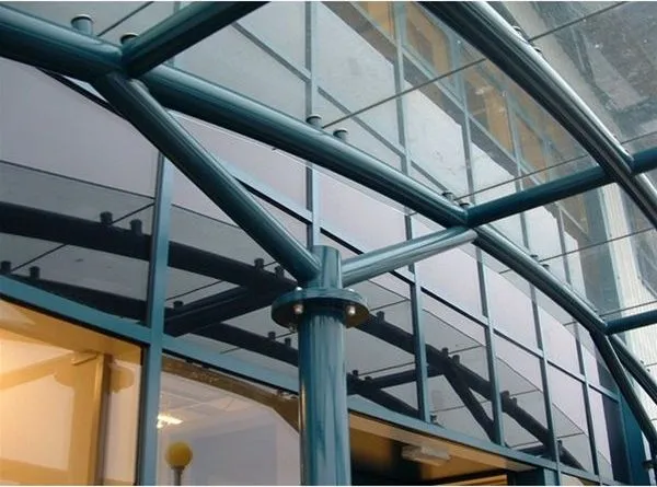 Faceted Glass Entrance Feature Offices Doncaster