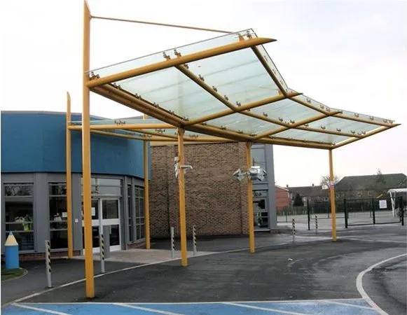 Satin Glass Entrance Feature School York
