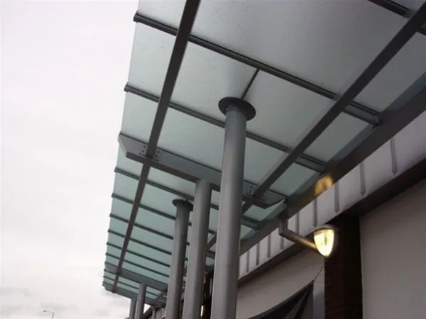 Satin Glass Patent Glazed Entrance Feature Supermarket Swindon