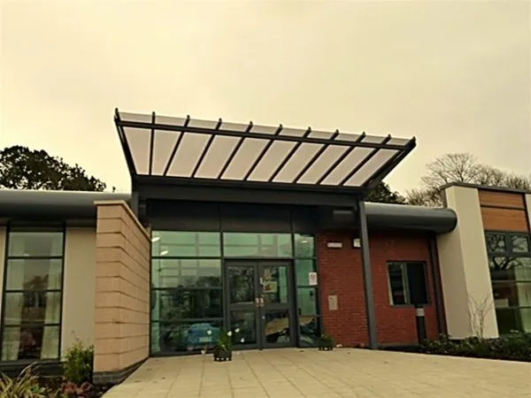Patent Glazed Entrance Feature Health Unit Preston
