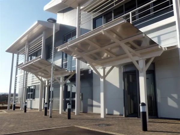 Supported Aluminium Sheet Entrance Feature Car Dealership Northampton