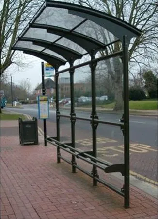 Cantilever Civic Delta Style Waiting Shelter Lichfield