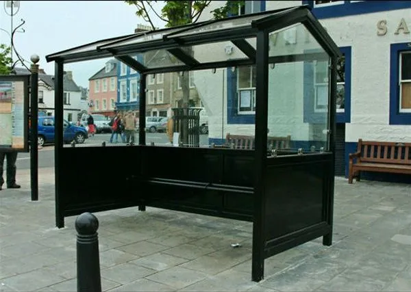Metal and Glass Enclosed Waiting Shelter Duns