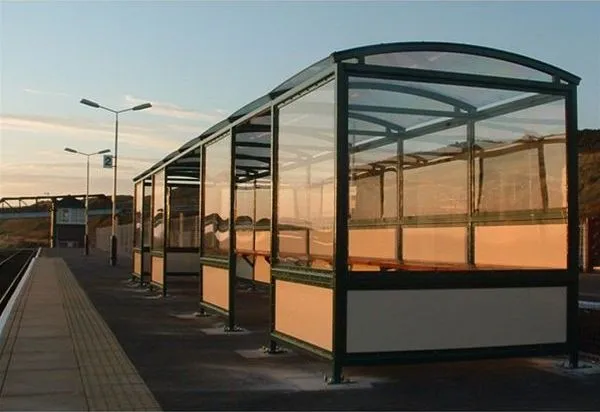 Fully Enclosed Barrel Vault Waiting Shelter Sellafield Rail Station