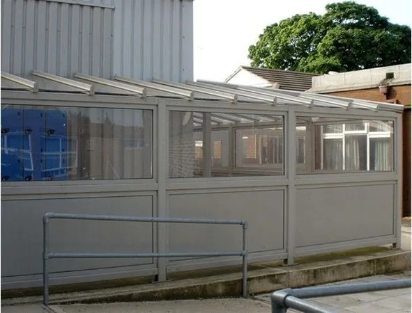 Enclosed Glass and Composite Walkway College Cambridge