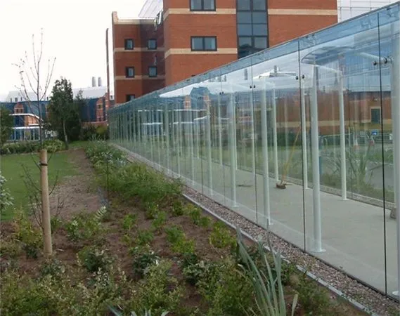 Supported Glass Roof Walkway Offices Leicester