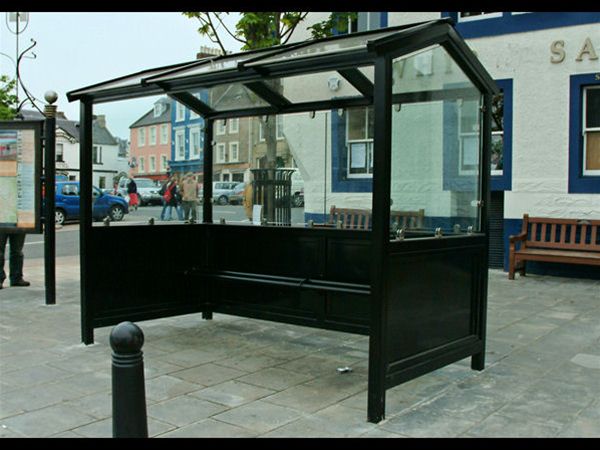 PS05 Metal and Glass Enclosed Waiting Shelter Duns