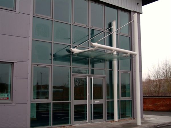 SPC08 Supported Glass Canopy Offices Birmingham